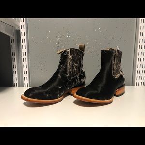 Cowhide booties